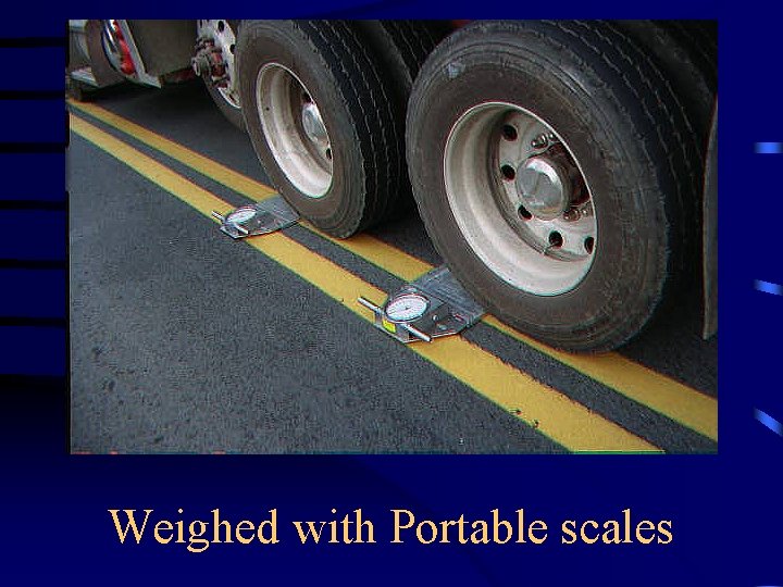 Weighed with Portable scales 