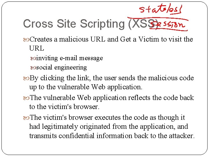 Cross Site Scripting (XSS) Creates a malicious URL and Get a Victim to visit