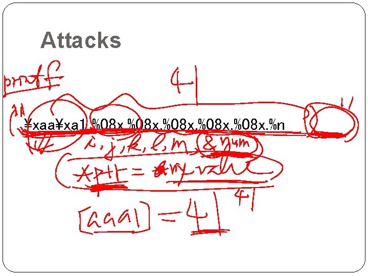 Attacks xaaxa 1_%08 x. %n 