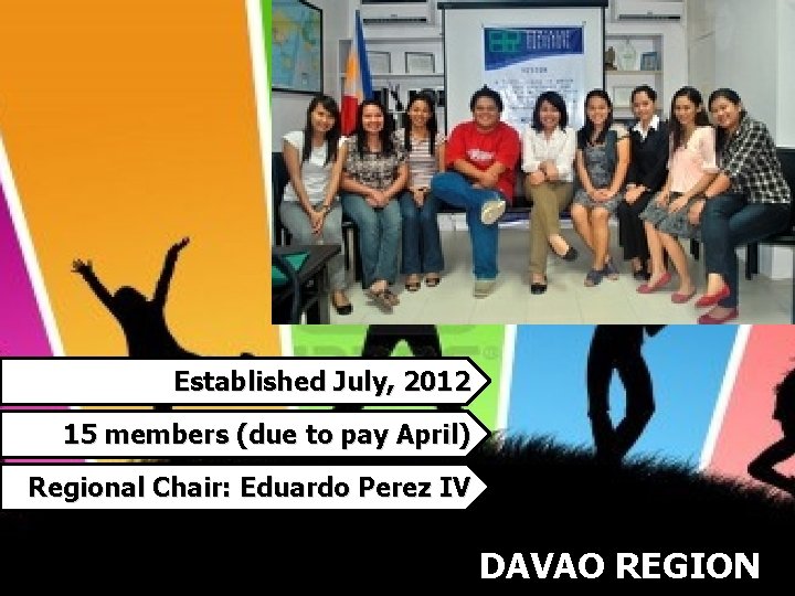 Established July, 2012 15 members (due to pay April) Regional Chair: Eduardo Perez IV