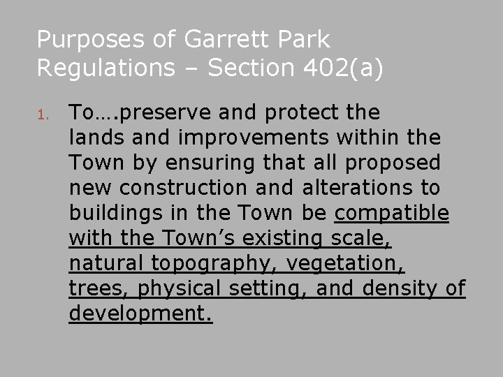 An Overview of Garrett Park Building Regulations Harry