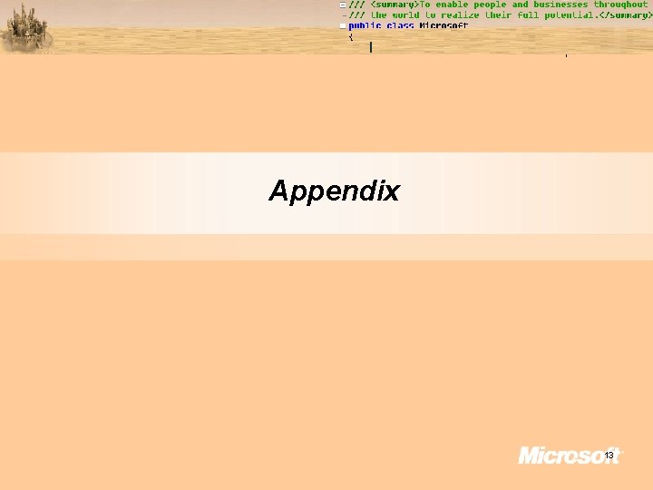 Appendix 13 