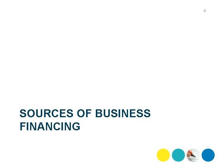 6 SOURCES OF BUSINESS FINANCING 