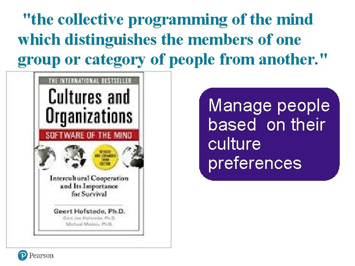 "the collective programming of the mind which distinguishes the members of one group or