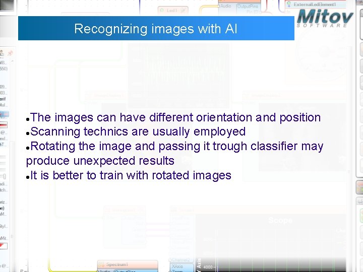 Recognizing images with AI The images can have different orientation and position Scanning technics Recognizing images with AI The images can have different orientation and position Scanning technics