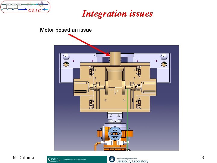 Integration issues Motor posed an issue N. Collomb 3 