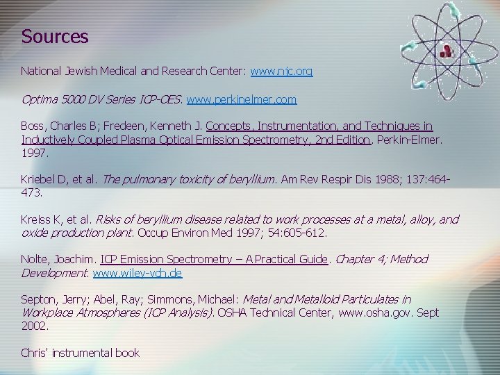 Sources National Jewish Medical and Research Center: www. njc. org Optima 5000 DV Series