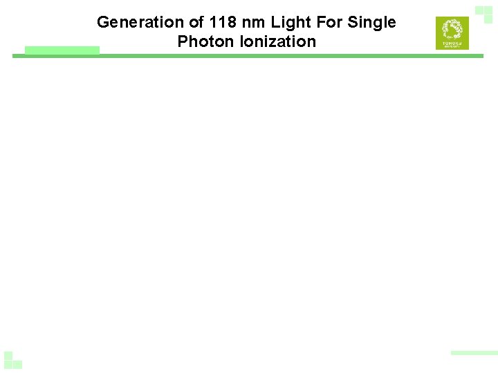 Generation of 118 nm Light For Single Photon Ionization 