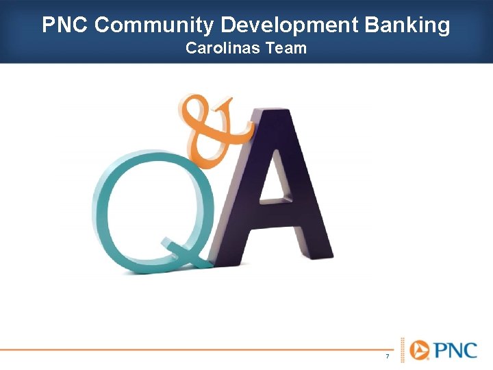 PNC Community Development Banking Carolinas Team 7 