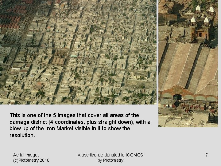 This is one of the 5 images that cover all areas of the damage