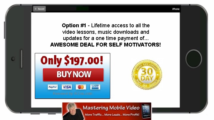 Option #1 - Lifetime access to all the video lessons, music downloads and updates