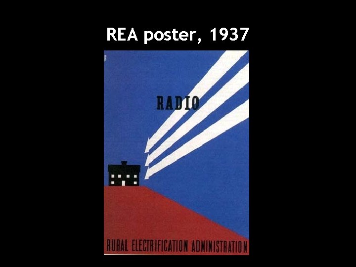 REA poster, 1937 REA poster, 1937