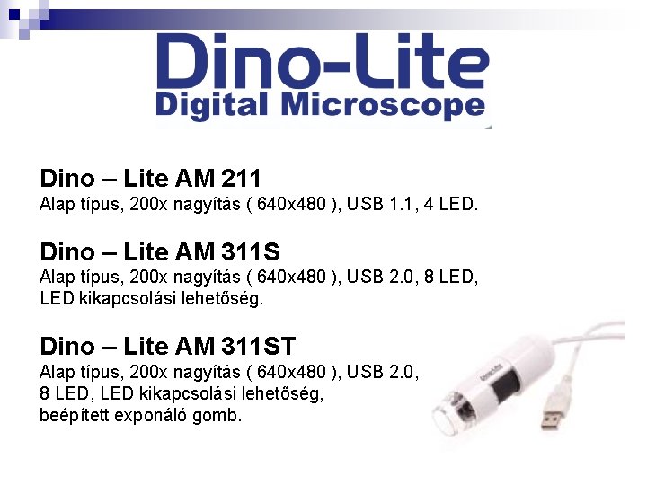 Dino – Lite AM 211 Alap típus, 200 x nagyítás ( 640 x 480