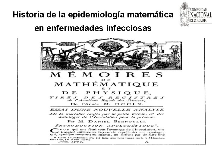 Historia de la epidemiología matemática en enfermedades infecciosas 