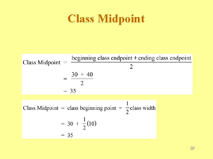 Class Midpoint SP 