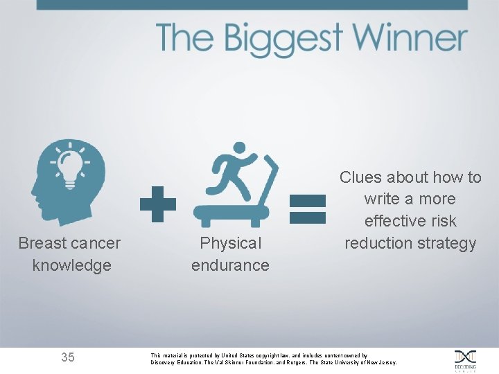 Breast cancer knowledge 35 Physical endurance Clues about how to write a more effective