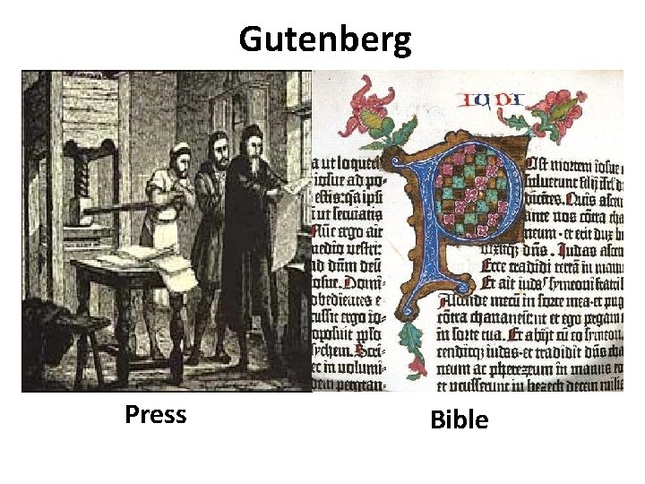 Gutenberg Press Bible 