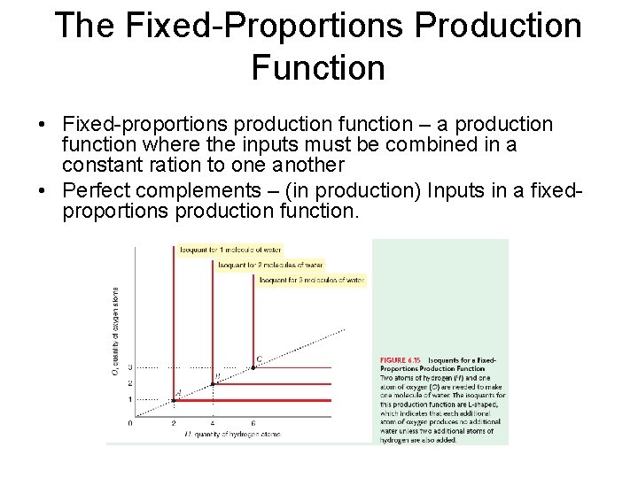 The Fixed-Proportions Production Function • Fixed-proportions production function – a production function where the