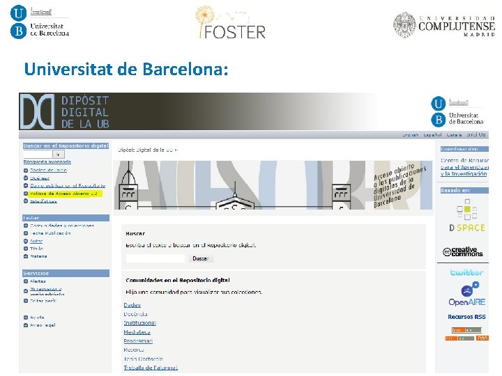 Universitat de Barcelona: . Jornada “Formando a los jóvenes investigadores en el acceso abierto