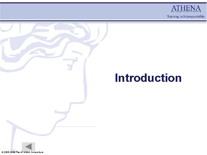 Introduction © 2005 -2006 The ATHENA Consortium. 