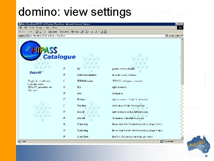 domino: view settings 