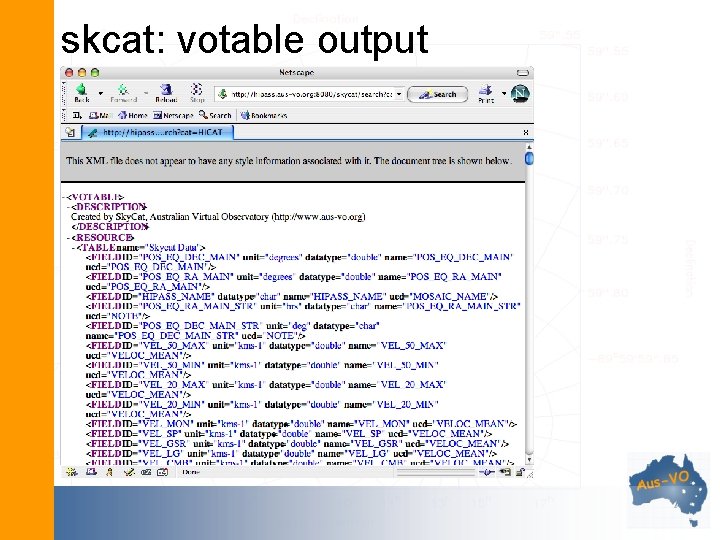 skcat: votable output 