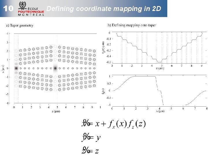 10 Defining coordinate mapping in 2 D 