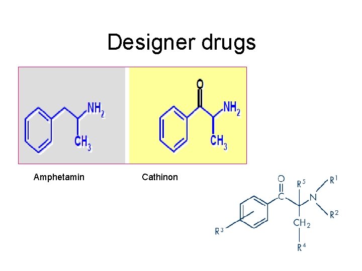 Designer drugs Amphetamin Cathinon 