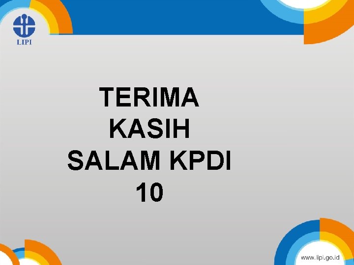 TERIMA KASIH SALAM KPDI 10 