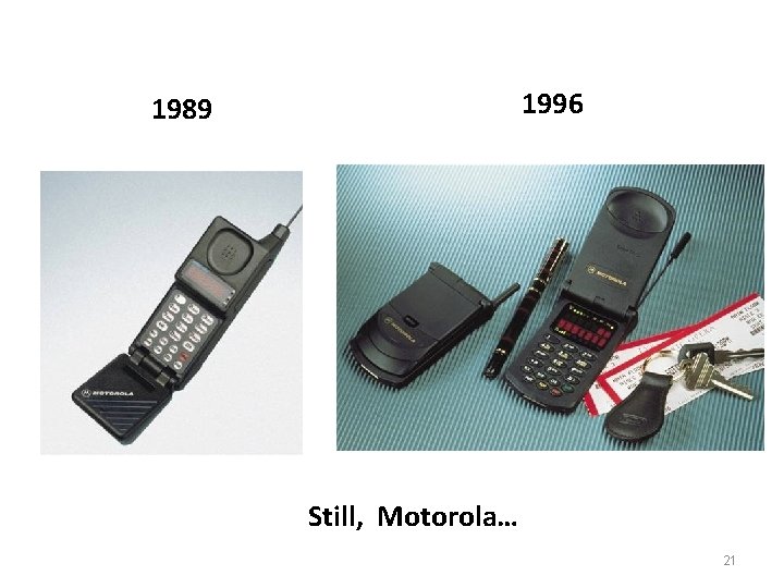 1996 1989 Still, Motorola… 21 