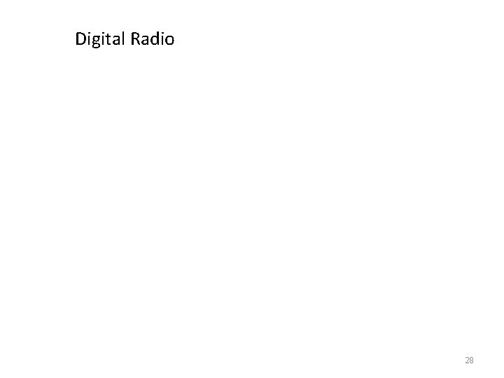 Digital Radio 28 
