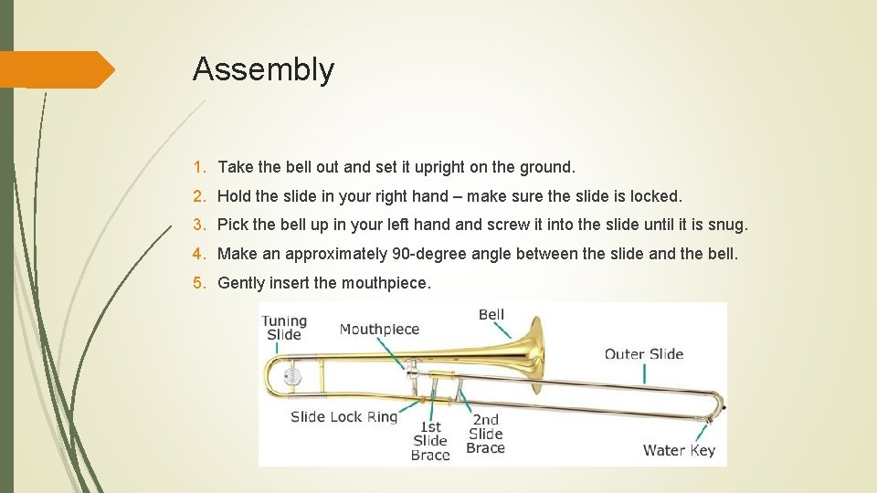 Assembly 1. Take the bell out and set it upright on the ground. 2.