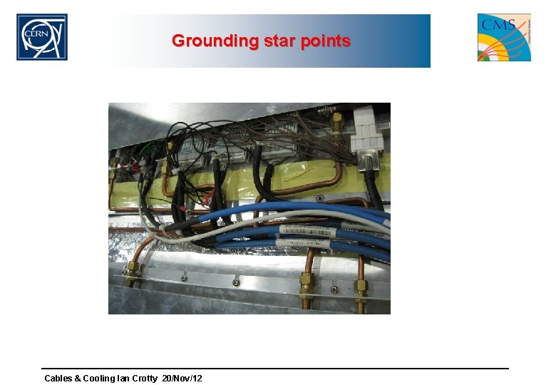 Grounding star points Cables & Cooling Ian Crotty 20/Nov/12 