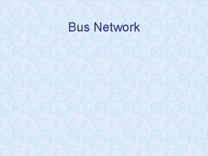 Bus Network 