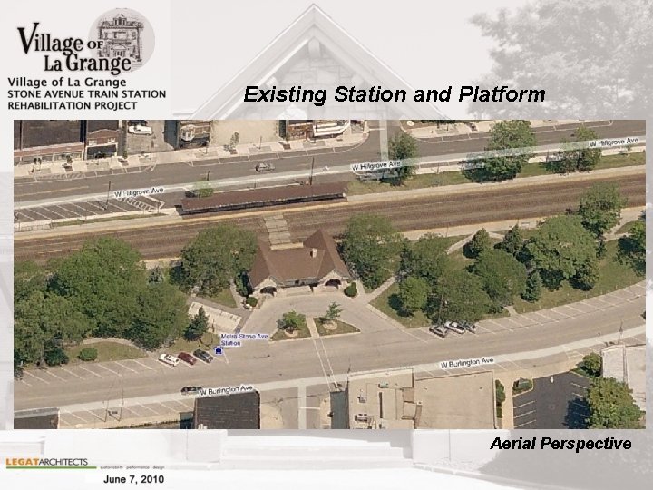 Existing Station and Platform Aerial Perspective 