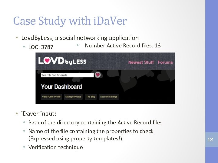 Case Study with i. Da. Ver • Lovd. By. Less, a social networking application