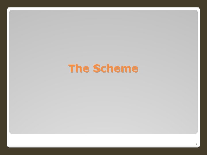 The Scheme 3 