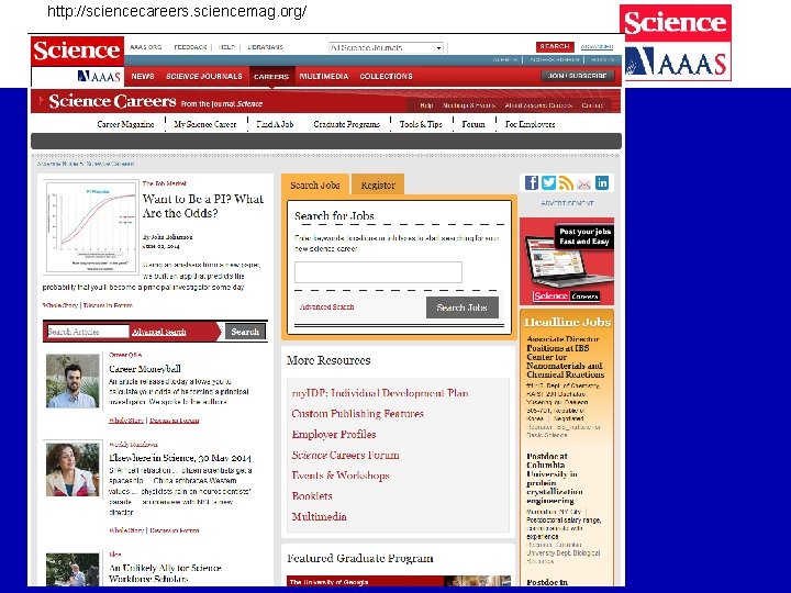 http: //sciencecareers. sciencemag. org/ 29 