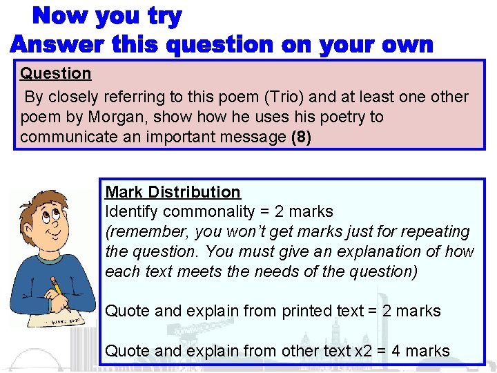 Question By closely referring to this poem (Trio) and at least one other poem