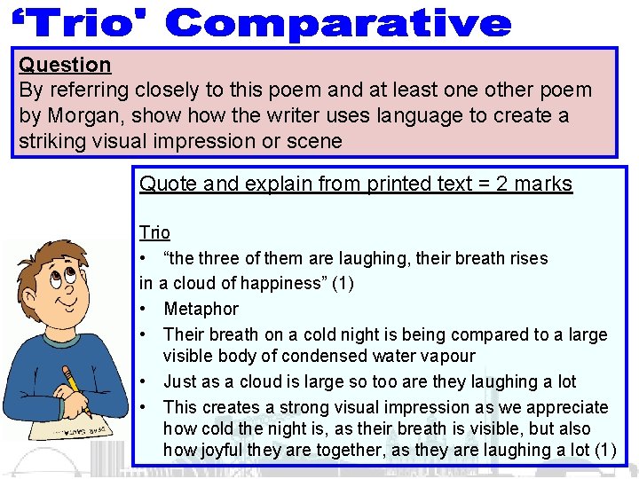 Question By referring closely to this poem and at least one other poem by