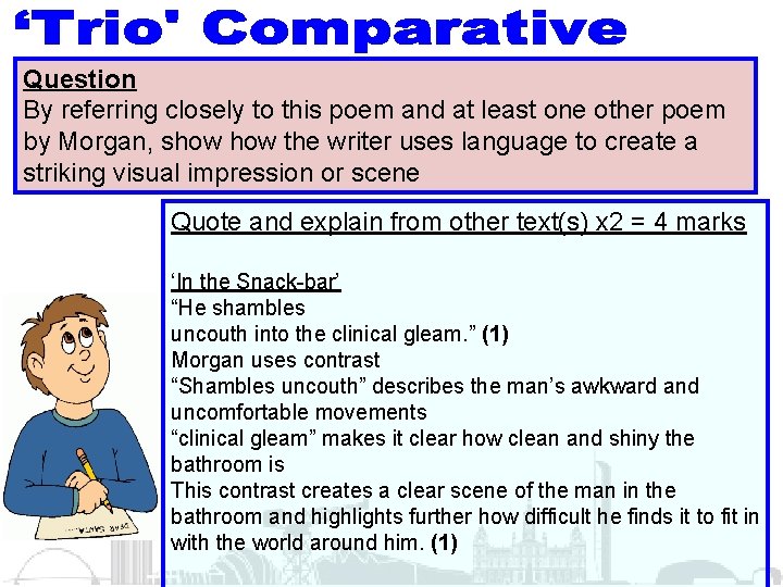 Question By referring closely to this poem and at least one other poem by