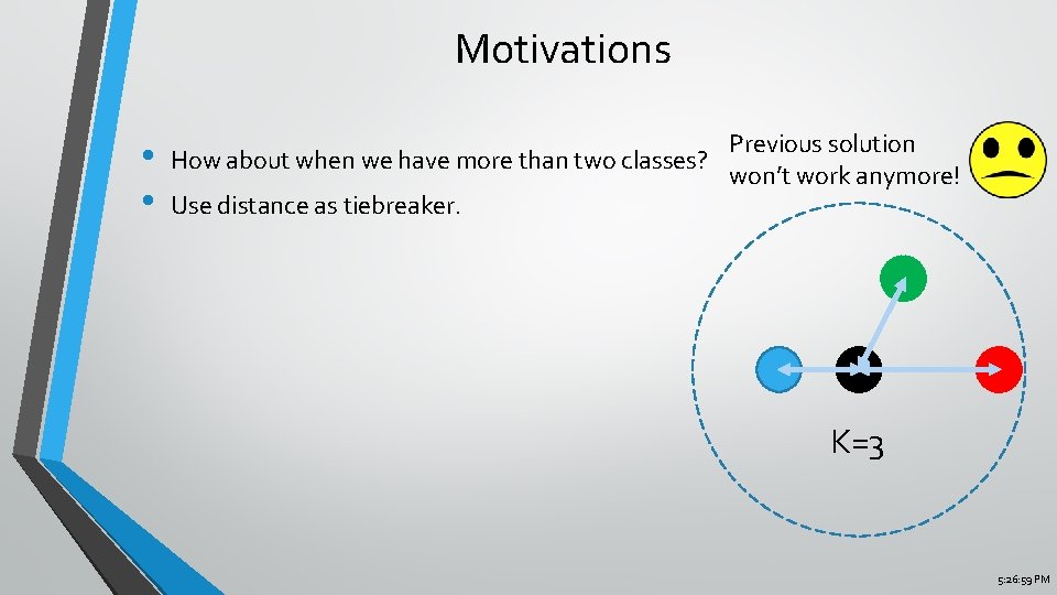 Motivations • • Previous solution How about when we have more than two classes?