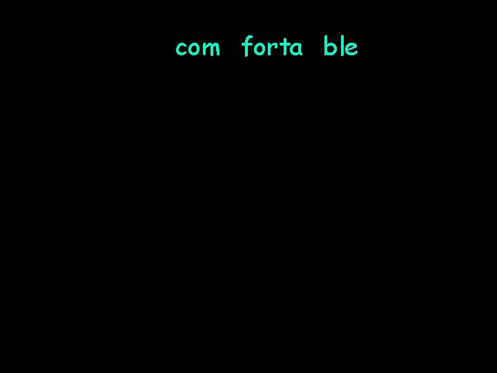 com forta ble 