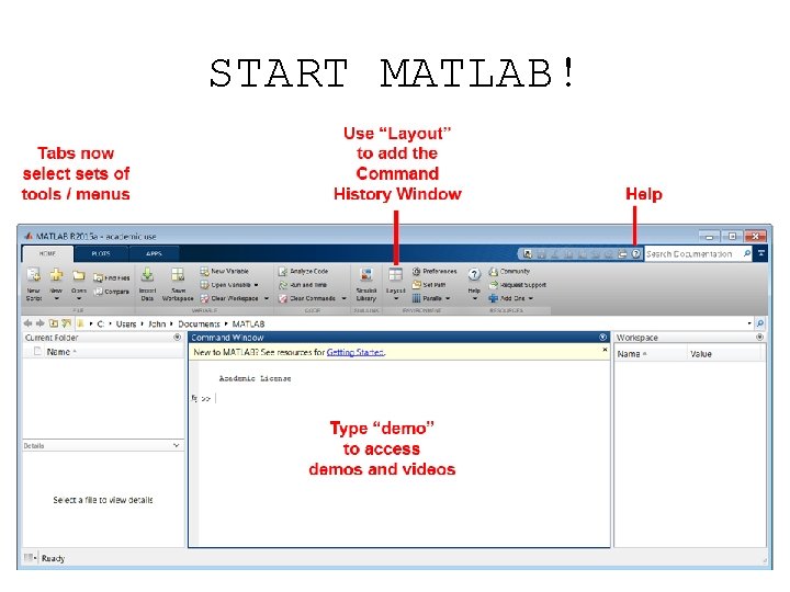 START MATLAB! 