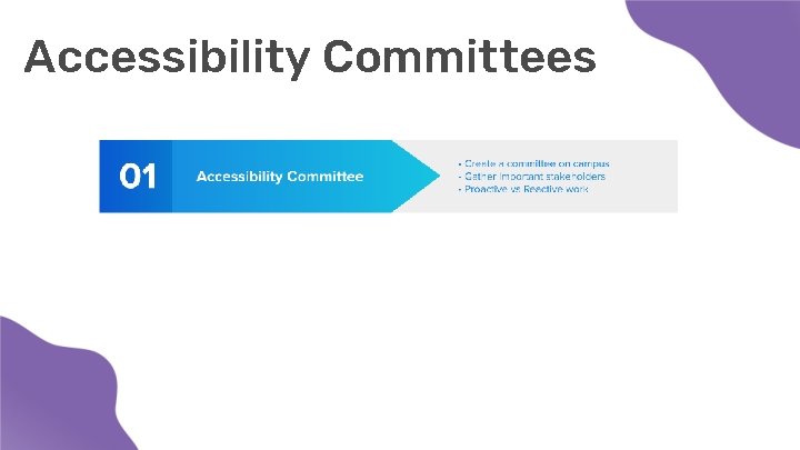 Accessibility Committees 