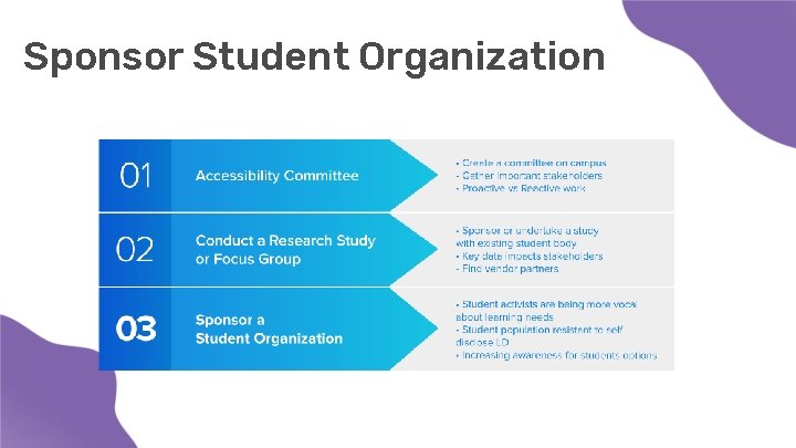 Sponsor Student Organization 