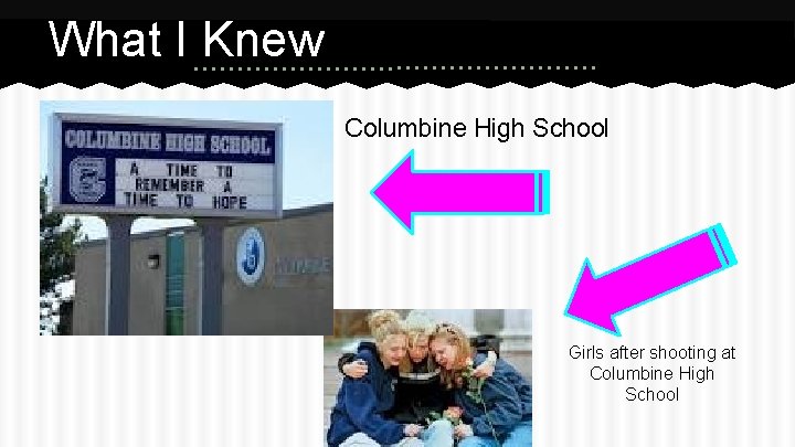 What I Knew Columbine High School Girls after shooting at Columbine High School 