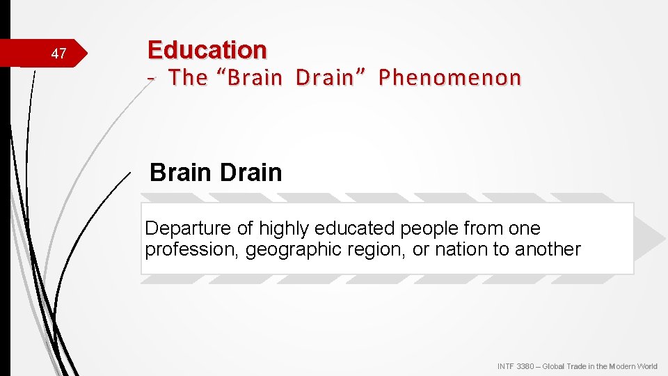 47 Education - The “Br a in D r a in ” Ph enomenon