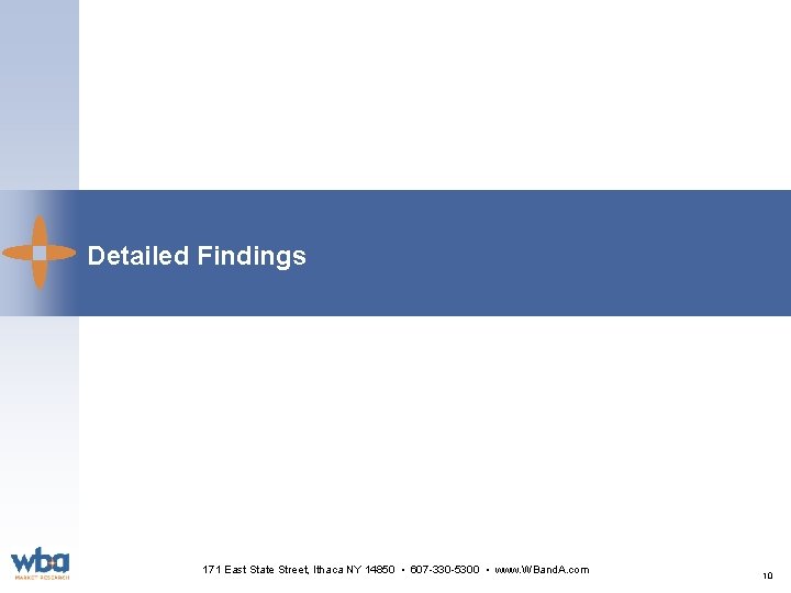Detailed Findings 171 East State Street, Ithaca NY 14850 • 607 -330 -5300 •
