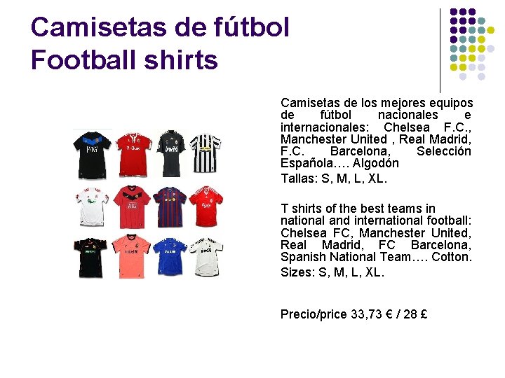 Camisetas de fútbol Football shirts Camisetas de los mejores equipos de fútbol nacionales e